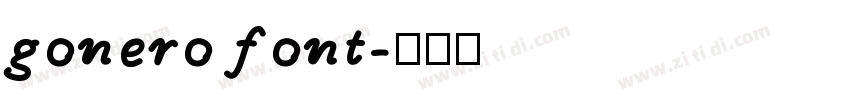 gonero font字体转换